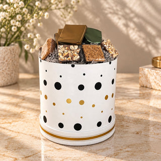 Golden Confetti Hat Box | 14 Pieces
