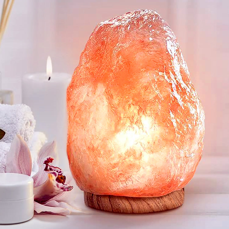 Himalayan Salt Table Lamp Home Decor. Tender Energy of Love and Healing.