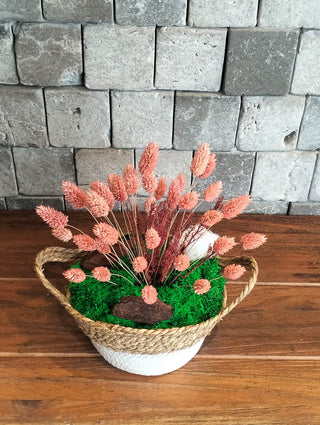 Country Rosé Botanical Basket
