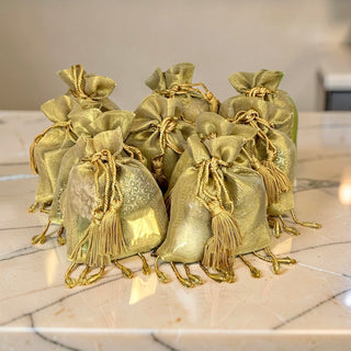 Mini Indian Organza Pouch | 4 Pieces – Perfect Gift Add-On