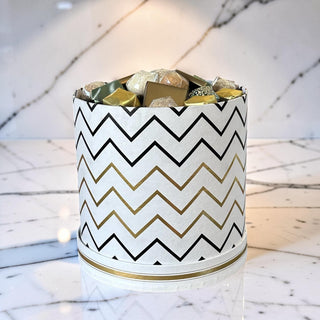 Chevron Hat Box | 17 Pieces
