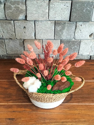 Country Rosé Botanical Basket