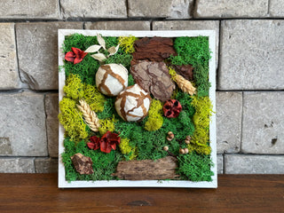 Wall Art | Handmade Miniature Moss Harmony Frame