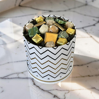 Chevron Hat Box | 17 Pieces