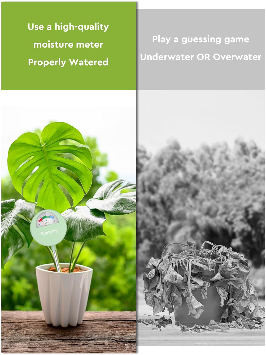 greenscapes soil moisture meter watering guide RainTrip Soil Moisture Meter – ROUGE 'N' LOVE ™